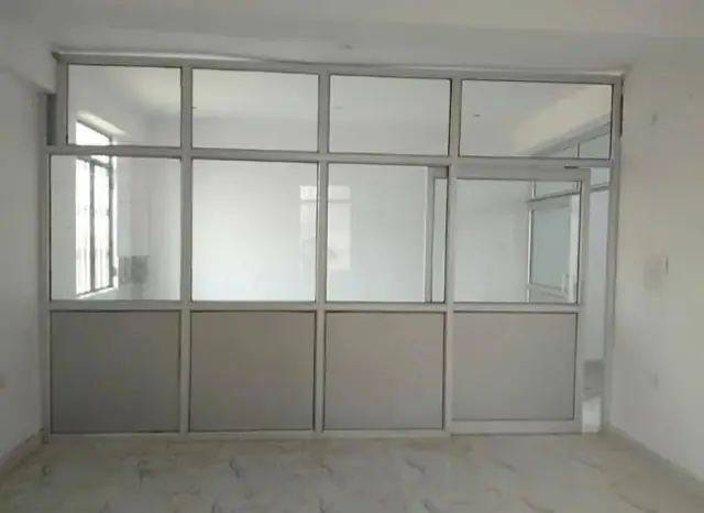 Aluminium and glass partition wall – Aluminium Partition by Varnika Furnitures and Aluminium Works, Lucknow