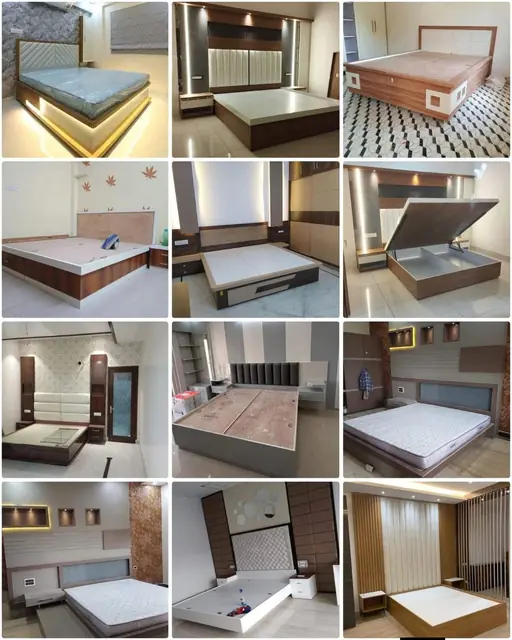 Storage bed design collection – Bed by Varnika Furnitures and Aluminium Works, Lucknow