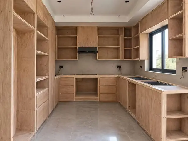 U-shaped modular kitchen carcass – Modular Kitchen by Varnika Furnitures and Aluminium Works, Lucknow