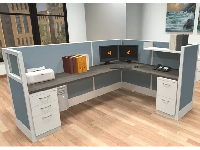 Office workstation cluster – Office Furniture by Varnika Furnitures and Aluminium Works, Lucknow