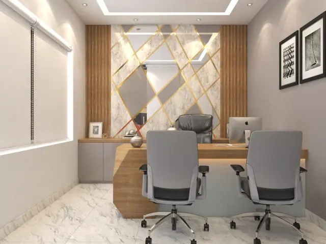 Director's cabin interior – Office Furniture by Varnika Furnitures and Aluminium Works, Lucknow