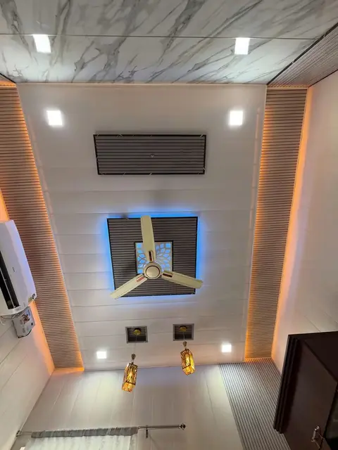 Marble-effect PVC ceiling and wall – PVC Panel & Ceiling by Varnika Furnitures and Aluminium Works, Lucknow