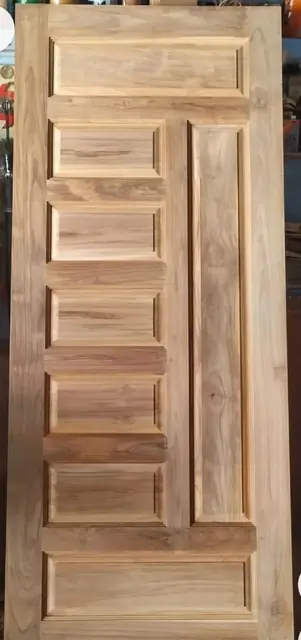 Solid wood panelled door shutter – Single Door Gate by Varnika Furnitures and Aluminium Works, Lucknow
